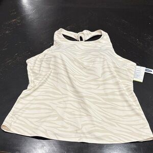 Old Navy Cream Zebra Print Women's Tank Top